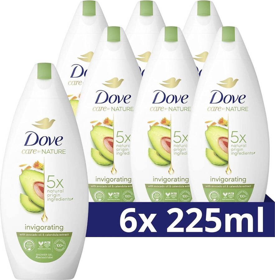 Dove Douchegel Invigorating Ritual Avocado 6 x 225 ml
