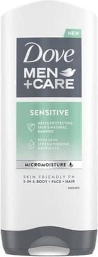 Dove Douchegel Men – Care Sensitive gel 3 in 1 400 ml