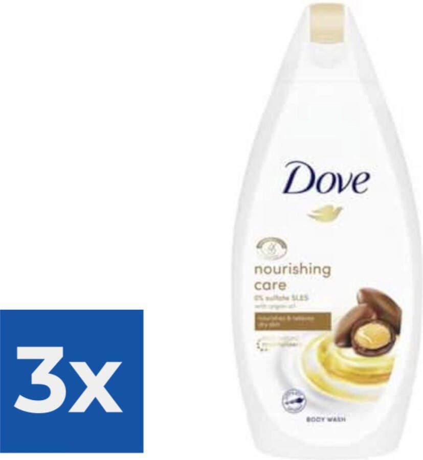Dove Douchegel Nourishing Care 450 ml Voordeelverpakking 3 stuks