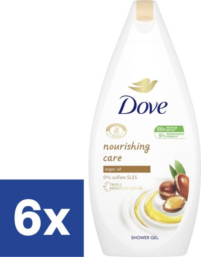 Dove Douchegel Nourishing Care 6 x 450 ml