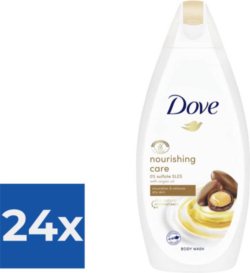 Dove Douchegel Nourishing Care & Oil 500ml Voordeelverpakking 24 stuks
