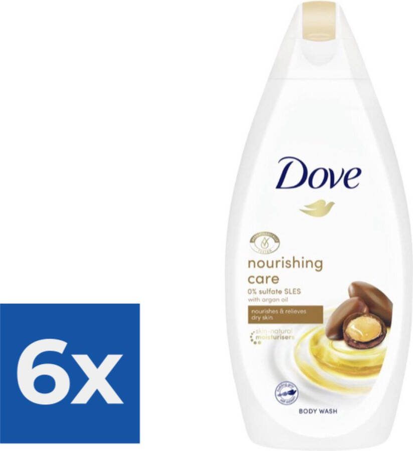 Dove Douchegel Nourishing Care & Oil 500ml Voordeelverpakking 6 stuks