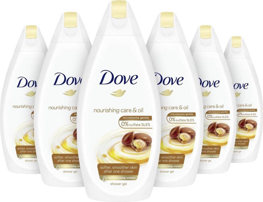 Dove Nourishing Oil & Care douchecrème 6 x 500 ml voordeelverpakking