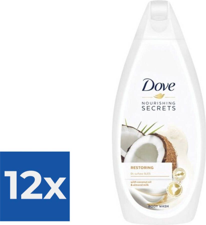 Dove Douchegel Nourishing Secrets Restoring 450ml Voordeelverpakking 12 stuks