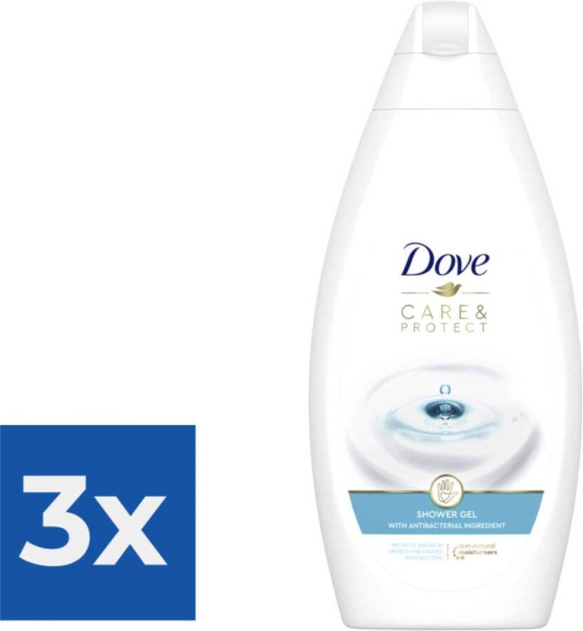 Dove Douchegel Protecting Care 500 ml Voordeelverpakking 3 stuks