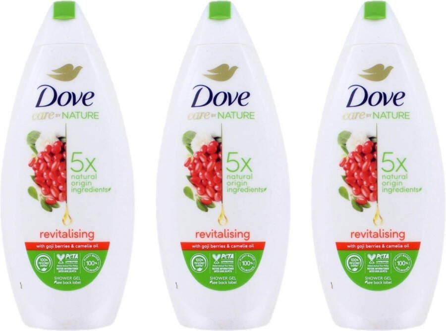 Dove Douchegel  Revitalising 225 ml Voordeelverpakking 3 stuks