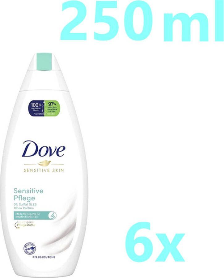 Dove Douchegel – Sensitive Pflege 6 x 250ml Voordeelverpakking