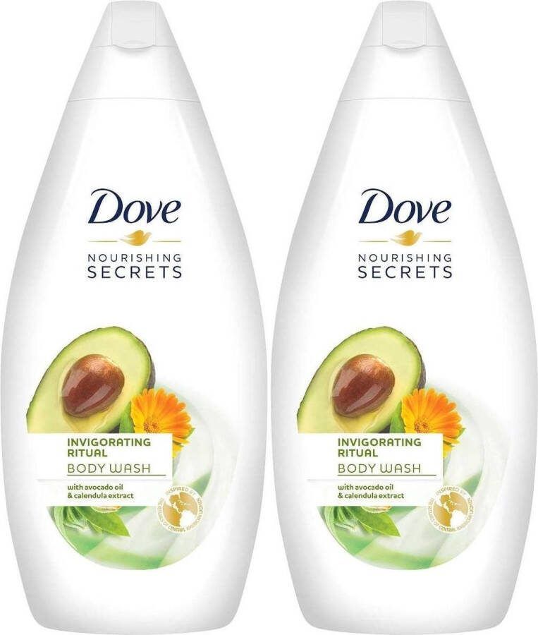 Dove Douchegel Women – Invigorating Ritual Avocado Voordeelverpakking 2 x 500 ml