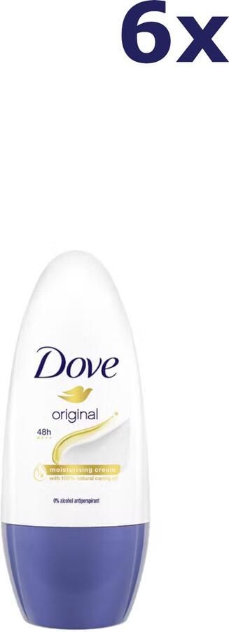 Dove 6x Deo roll-on 50ml original