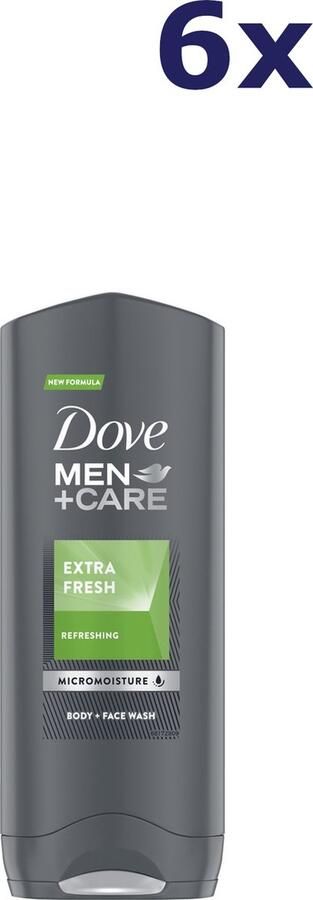 Dove 6x Douchegel Men Care Extra Fresh 400 ml