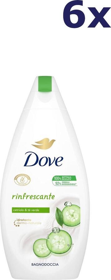 Dove 6x Douchegel Refreshing 450 ml
