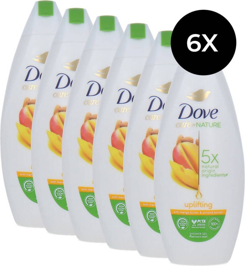 Dove Care By Nature Uplifting Showergel 6 x 225 ml