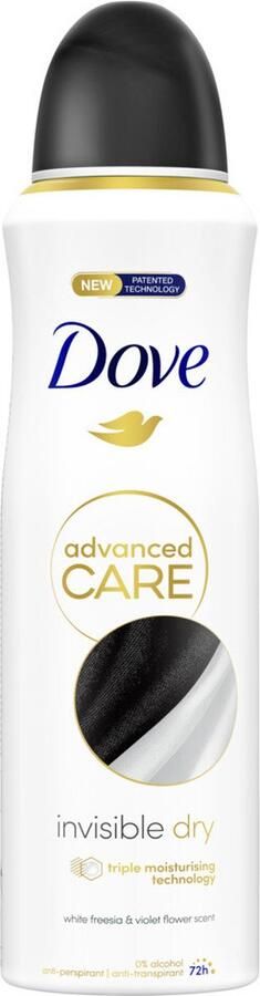 Dove Deodorant Spray Invisible Dry 200 ml
