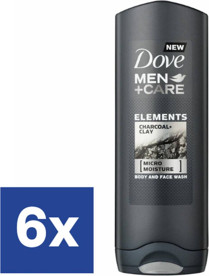 Dove. Dove Douchegel Charcoal Clay 6 x 250ML Voordeelverpakking