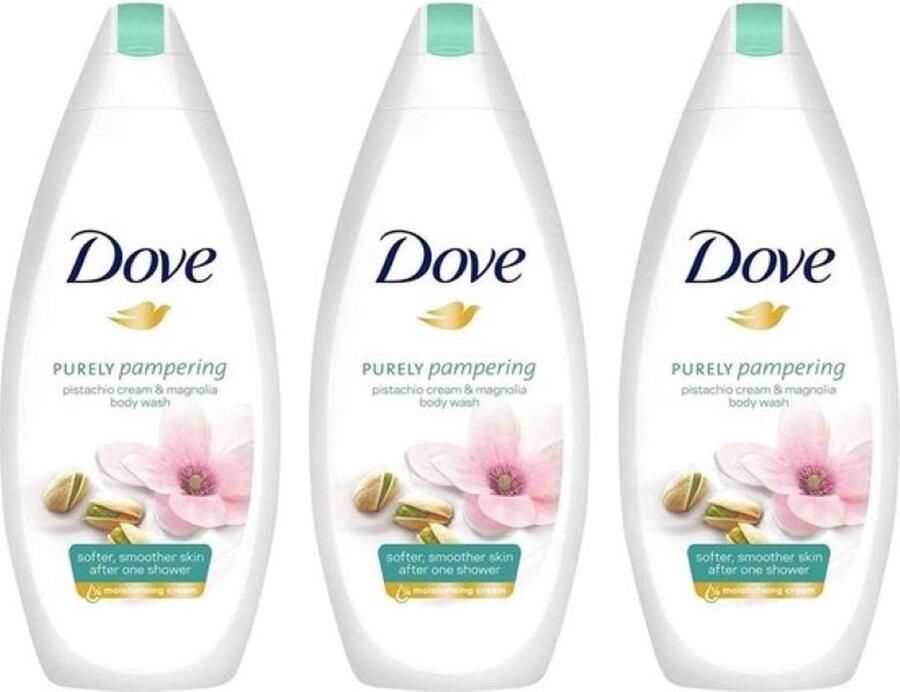 Dove Douchegel Pistache Magnolia 500ml Voordeelverpakking 3 stuks