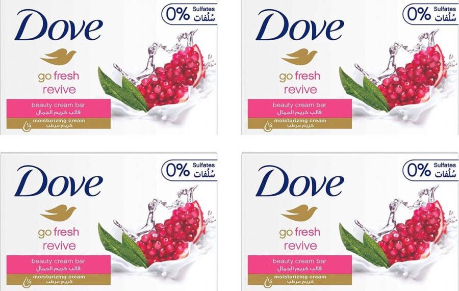 Dove Go Fresh Cream Beauty Bar Invigorating 4 x 100 g