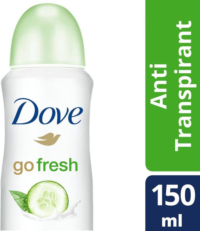 Dove Go Fresh Cucumber & Green Tea Women 2 x 150 ml Deodorant Spray Voordeelverpakking