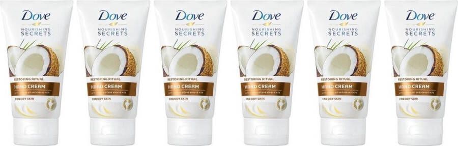 Dove Handcrème Restoring ritual Droge huid 6 x 75 ml