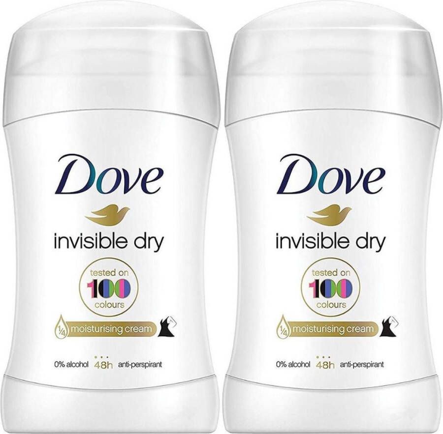 Dove Invisible Dry Deodorant Vrouw Anti Transpirant Deodorant Stick met 0% Alcohol en 48 Uur Zweetbescherming Bestverkochte Deo 5 Stuks