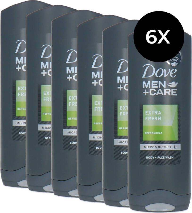 Dove Men + Care Extra Fresh Body + Face Wash 6 x 250 ml