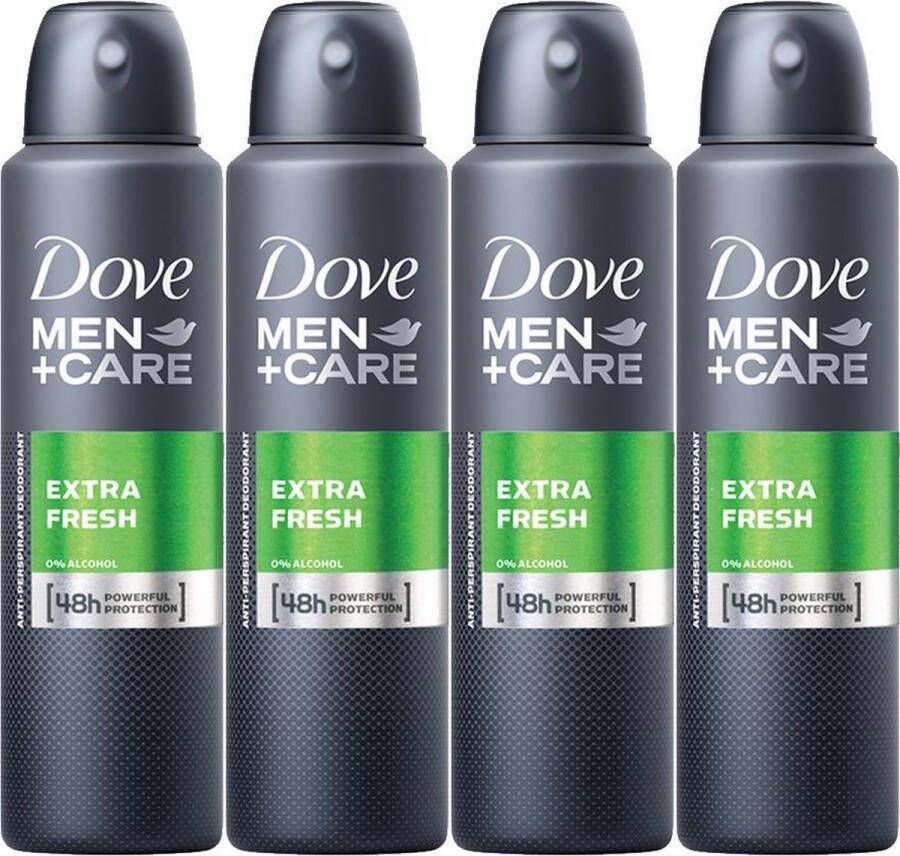 Dove Men+Care Dove Men +Care Extra Fresh Deodorant Spray Multi Pack 4 x 150 ml