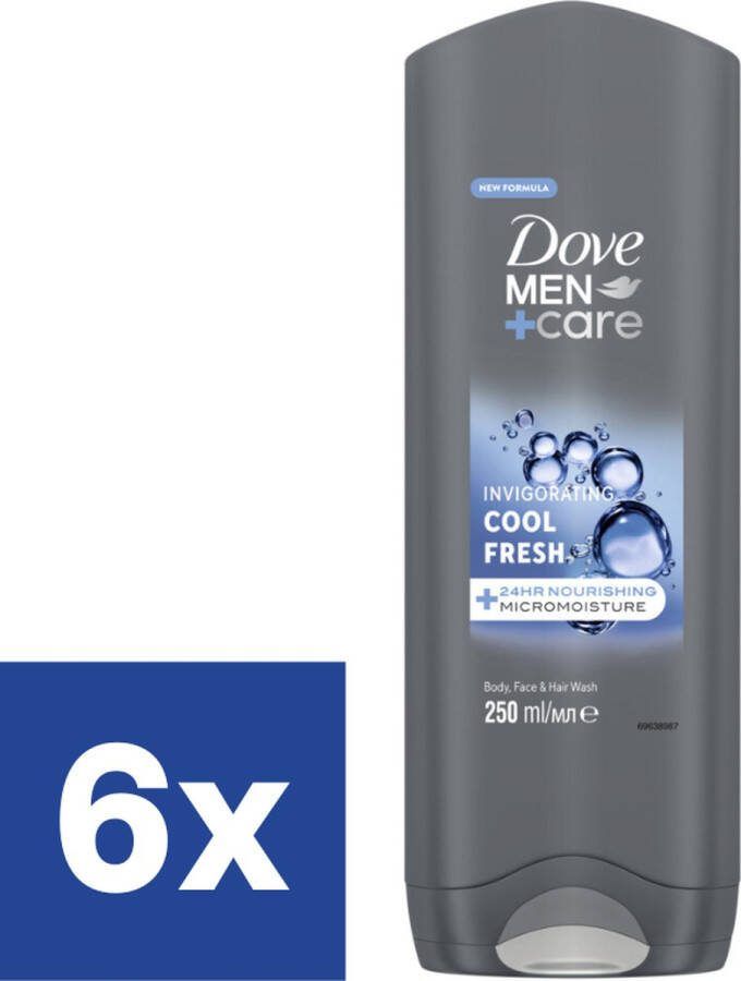 Dove Men Douchegel Cool Fresh 6 x 250 ml