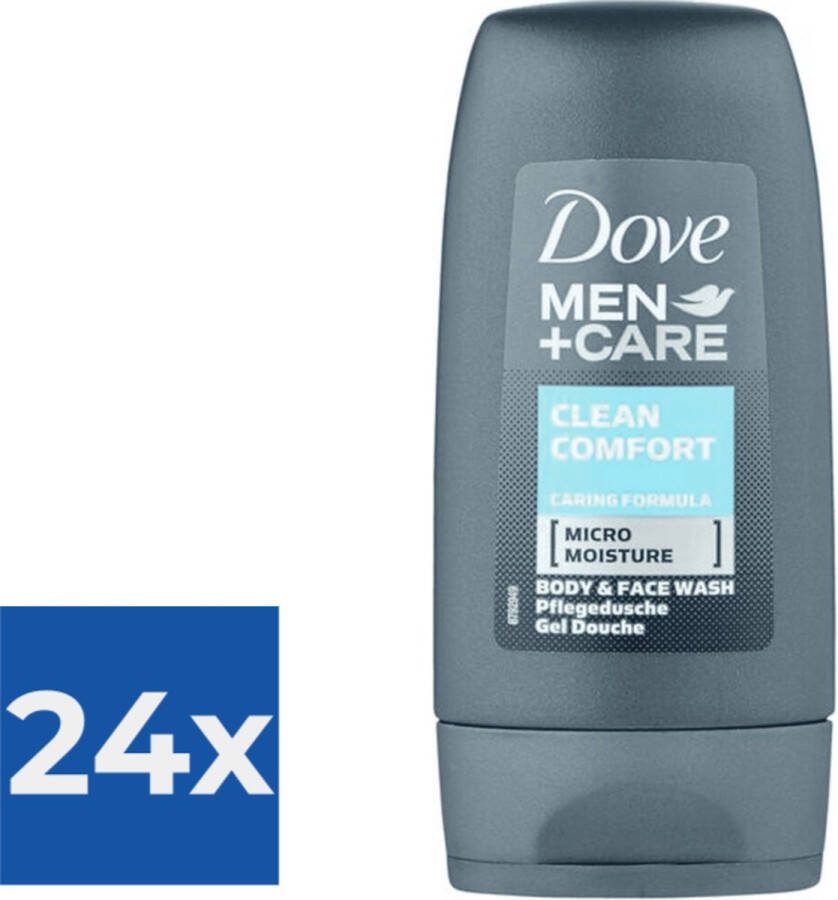 Dove Men Mini Douchegel Clean Comfort 50 ML Voordeelverpakking 24 stuks