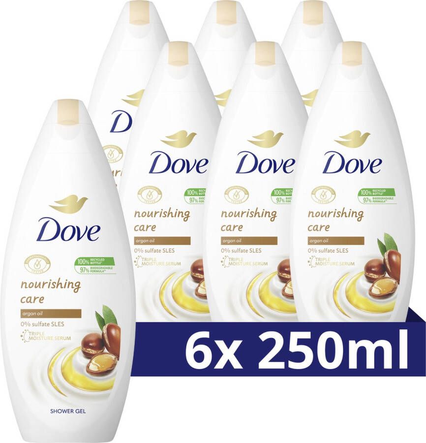 Dove Nourishing Care Douchegel 6 x 250 ml Voordeelverpakking