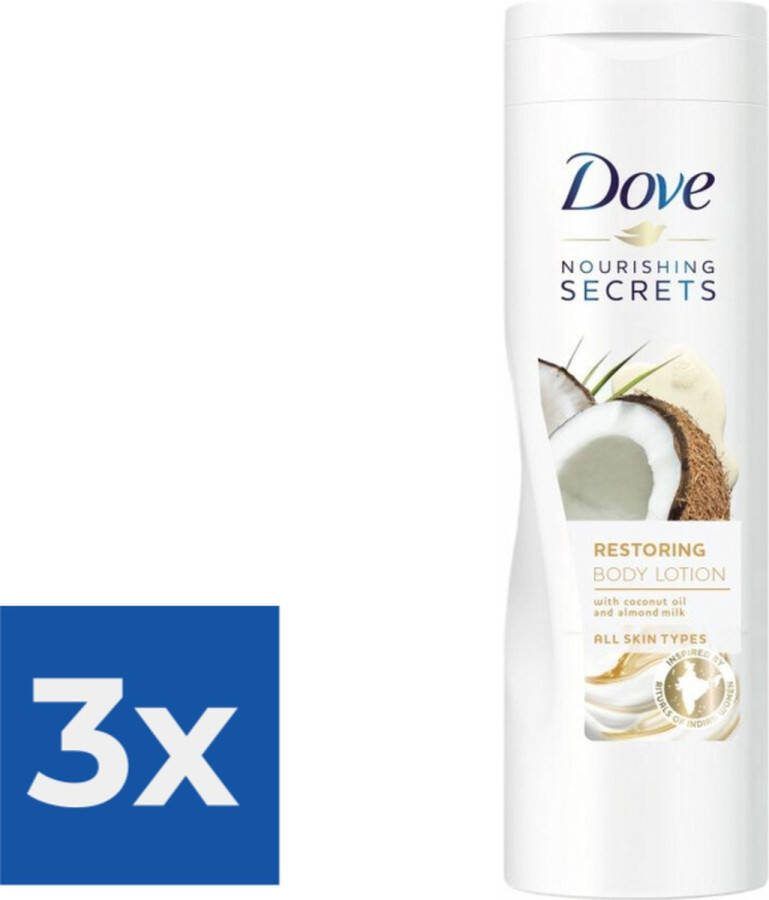 Dove Nourishing Secrets Body Lotion Voordeelverpakking 3 stuks