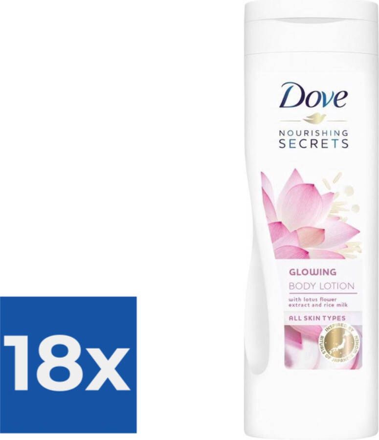 Dove Nourishing Secrets Glowing Ritual Bodylotion 400 ml Voordeelverpakking 18 stuks