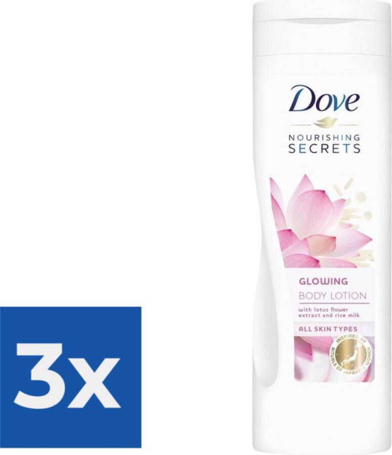 Dove Nourishing Secrets Glowing Ritual Bodylotion 400 ml Voordeelverpakking 3 stuks