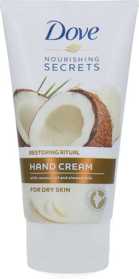 Dove Handcrème Coco Ritual 75 ml Voor de droge huid Hand cream Coconut Restoring Care for dry skin