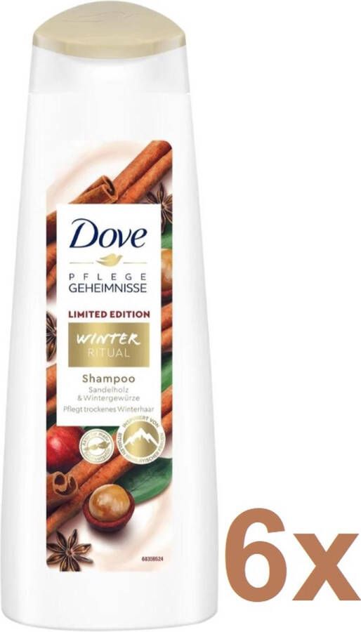 Dove Nourishing Secrets Restorative Winter Ritual Shampoo Limited Edition 6 x 400 ml Voordeelverpakking