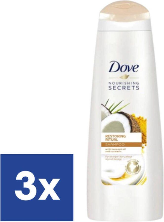 Dove Nourishing Secrets Restoring Shampoo 3 x 250 ml