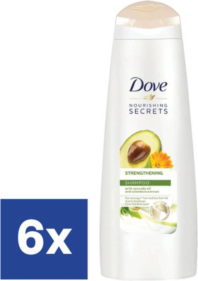 Dove Nourishing Secrets Strengthening Shampoo 6 x 250 ml Voordeelverpakking