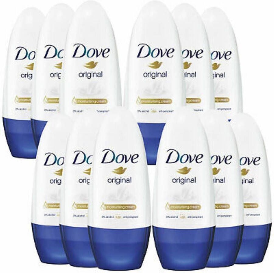 Dove Original Deodorant Roller Voordeelverpakking 12 X 50 ML