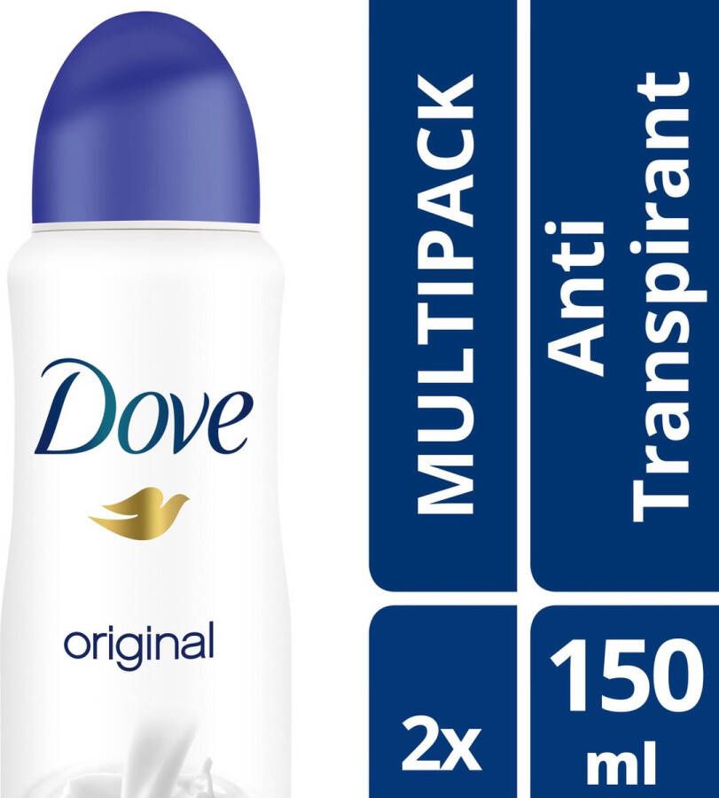 Dove Original Women Deodorant 2 x 150 ml Voordeelverpakking