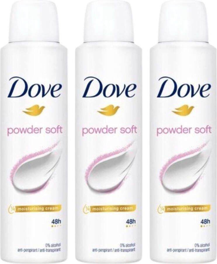 Dove Powder Soft Deo Spray 3 x 150 ml