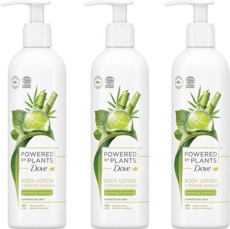 Dove Powered By Plants Bodylotion Bamboo 3 x 250ml