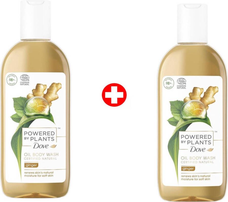 Dove Powered by Plants Douchegel Oil Body Wash Ginger 2 x 250 ml