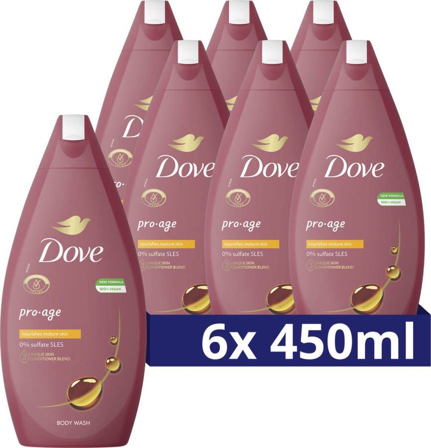 Dove Pro Age douchegel 6 x 450 ml voordeelverpakking