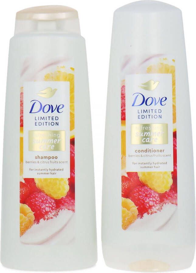 Dove Refreshing Summer Care Shampoo + Conditioner 350 ml-400 ml