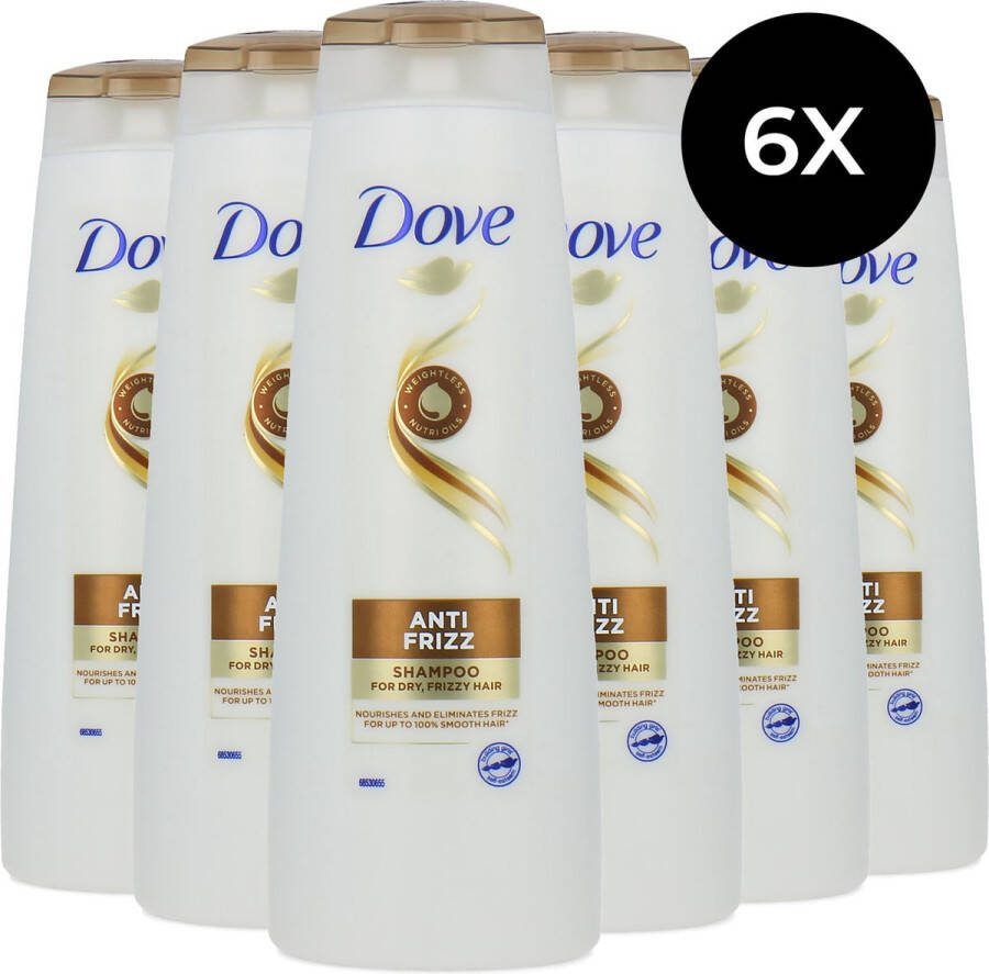 Dove Shampoo Anti Frizz 6 x 250ml Voordeelverpakking