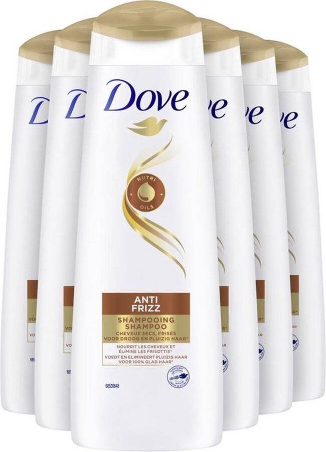 Dove Shampoo Anti Frizz 6x250ml
