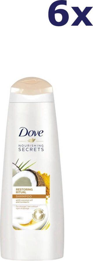 Dove Shampoo -Strenghtening Ritual Avocado Voordeelverpakking 6 x 250 ml