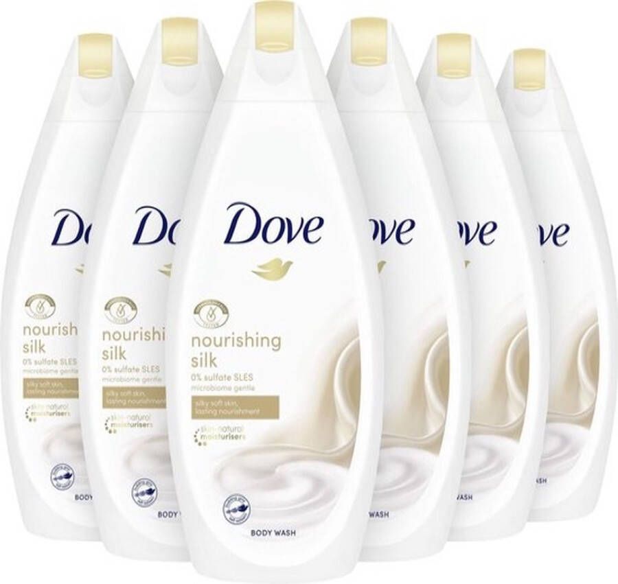 Dove silk glow 250 ml shower gel 6 st voordeelverpakking