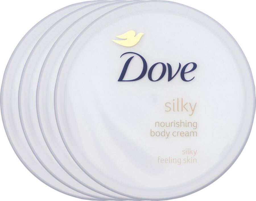 Dove Silky Nourishment 4 x 300 ml Bodycrème Voordeelverpakking