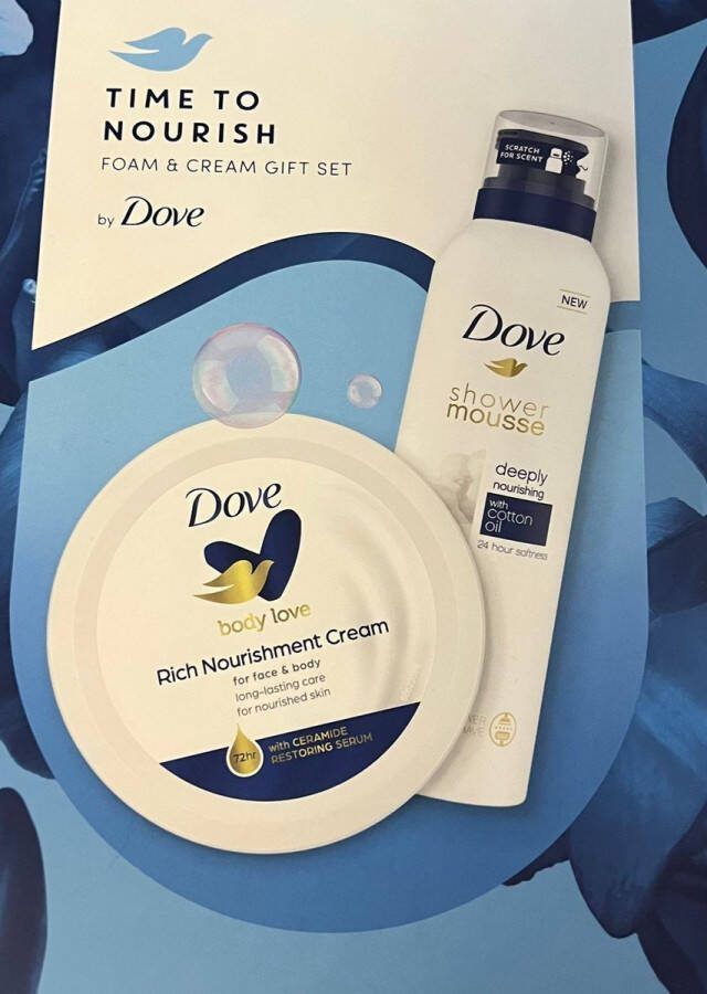 Dove Time To Nourish Foam & Cream gift set geschenkset