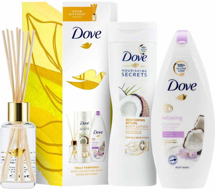 Dove Truly Pampered Body Collection Cadeauset With Room Diffuser