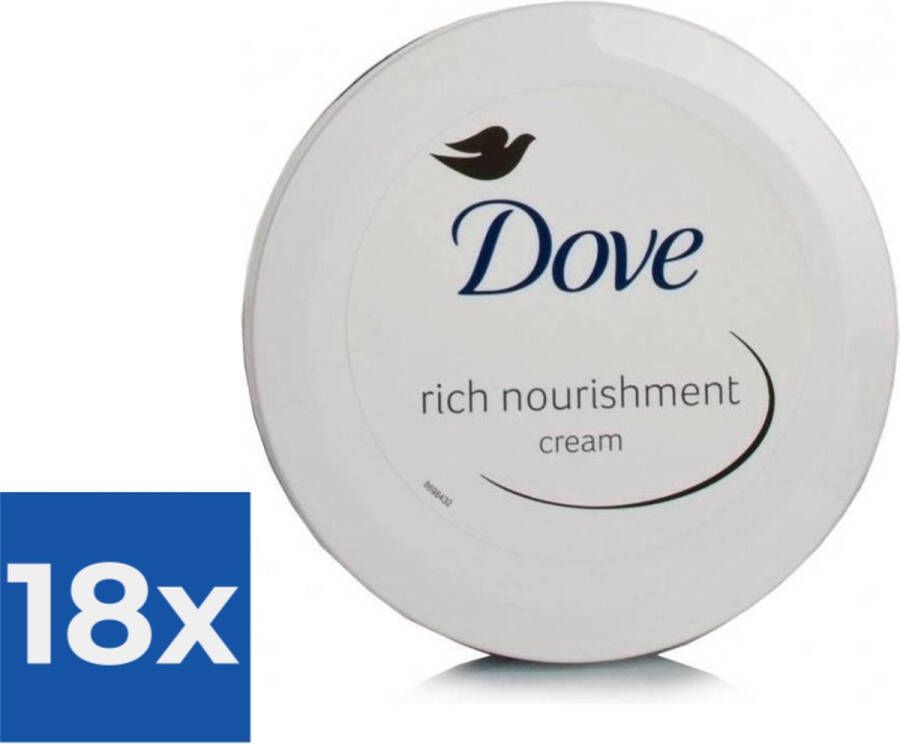 Dove Voedende Crème 150 ml Bodycrème Voordeelverpakking 18 stuks